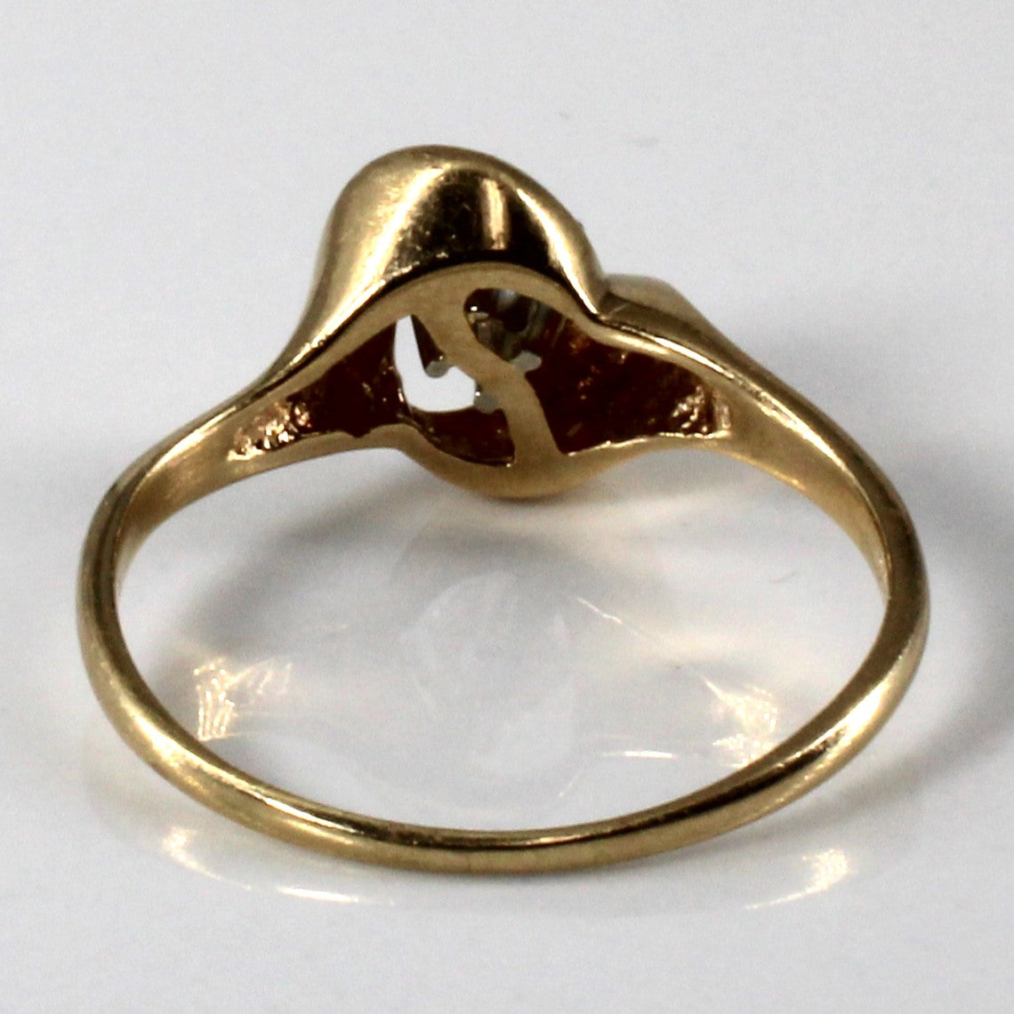 Bypass Solitaire Diamond Ring | 0.14ct | SZ 7 |
