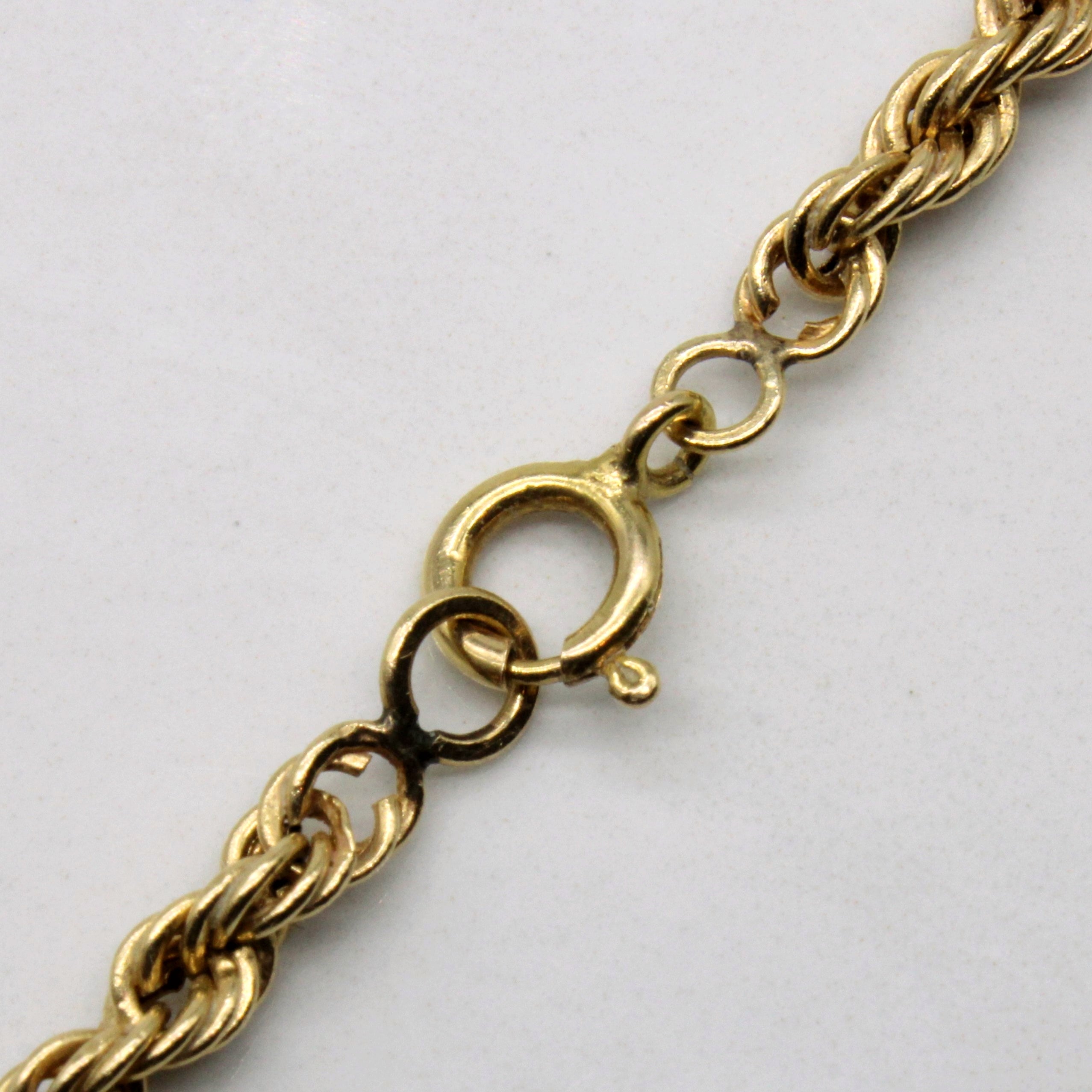 10k Yellow Gold Rope Chain | 24" |
