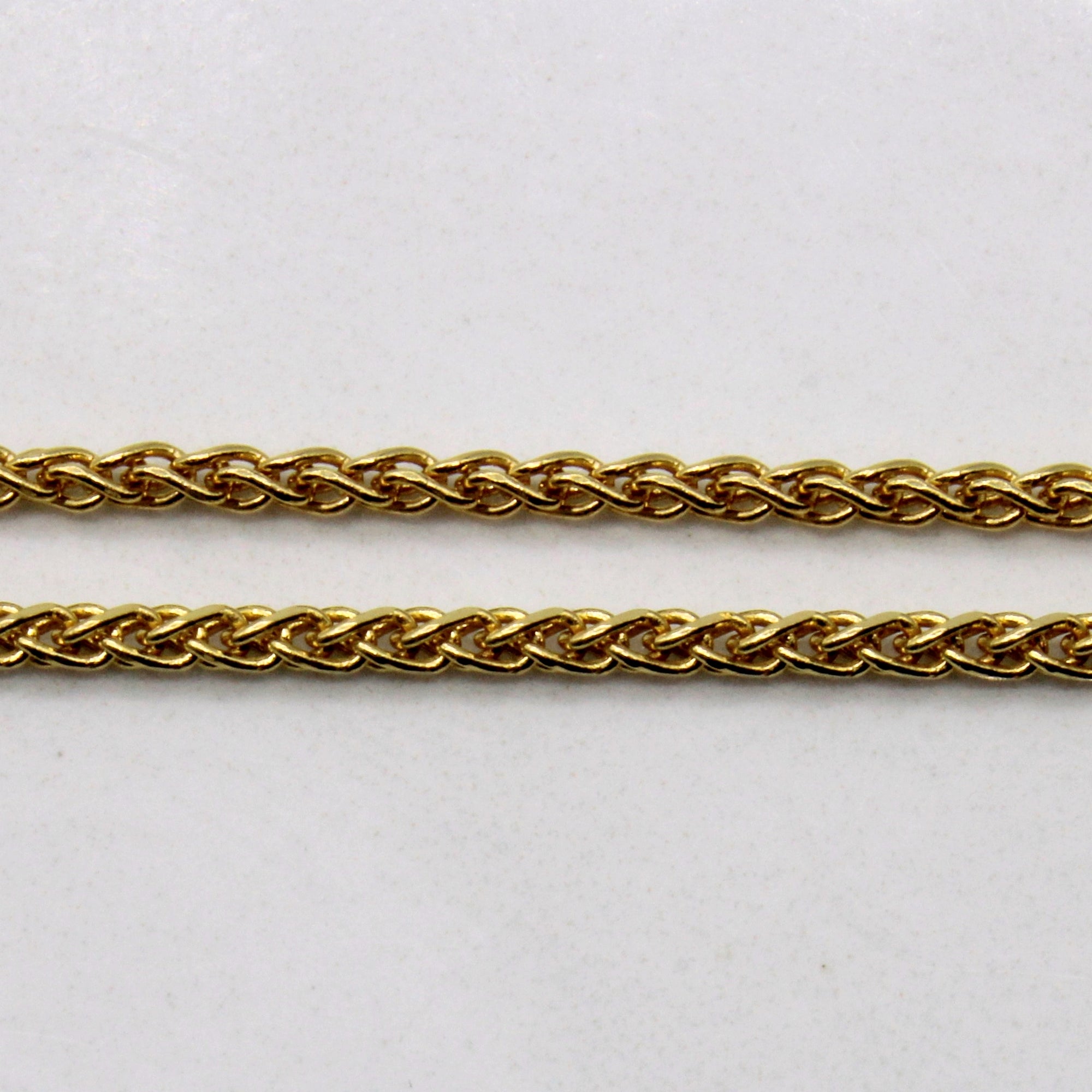 10k Yellow Gold Wheat Chain | 14