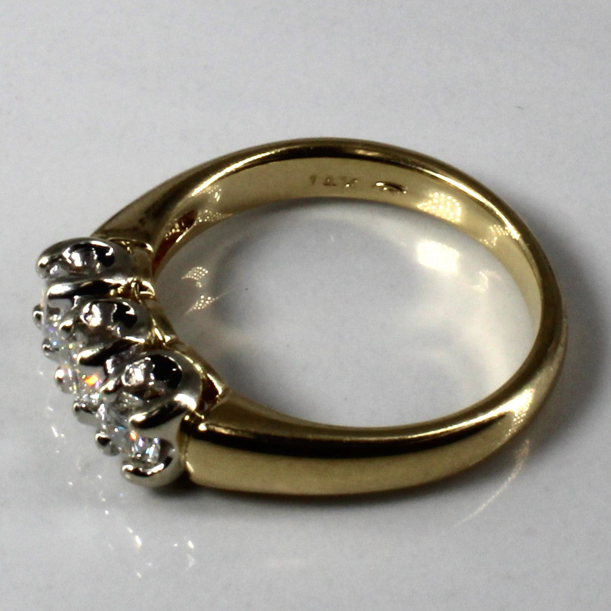 Claw Set Three Stone Diamond Ring | 0.45ctw | SZ 6 |