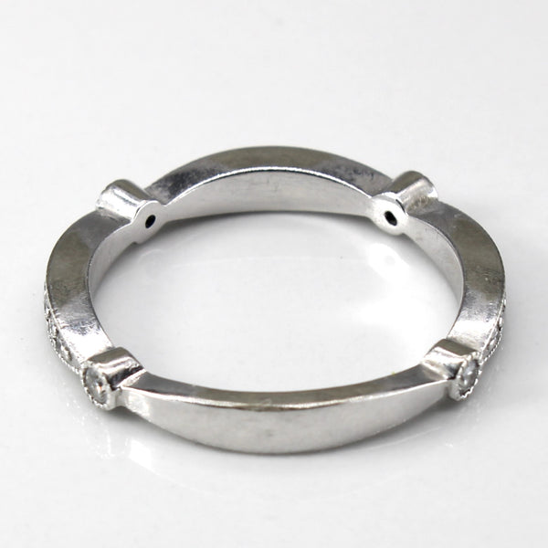 Milgrain Detail Bezel Set Diamond Ring | 0.37ctw | SZ 8.25 |