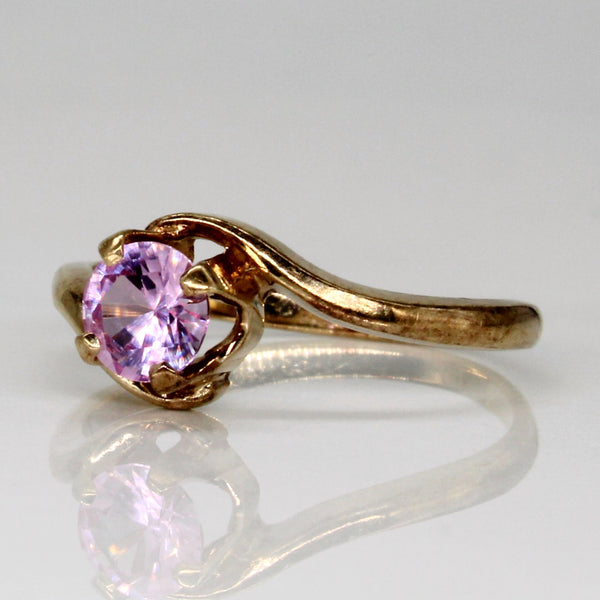 Synthetic Pink Sapphire Ring | 0.50ct | SZ 5.75 |