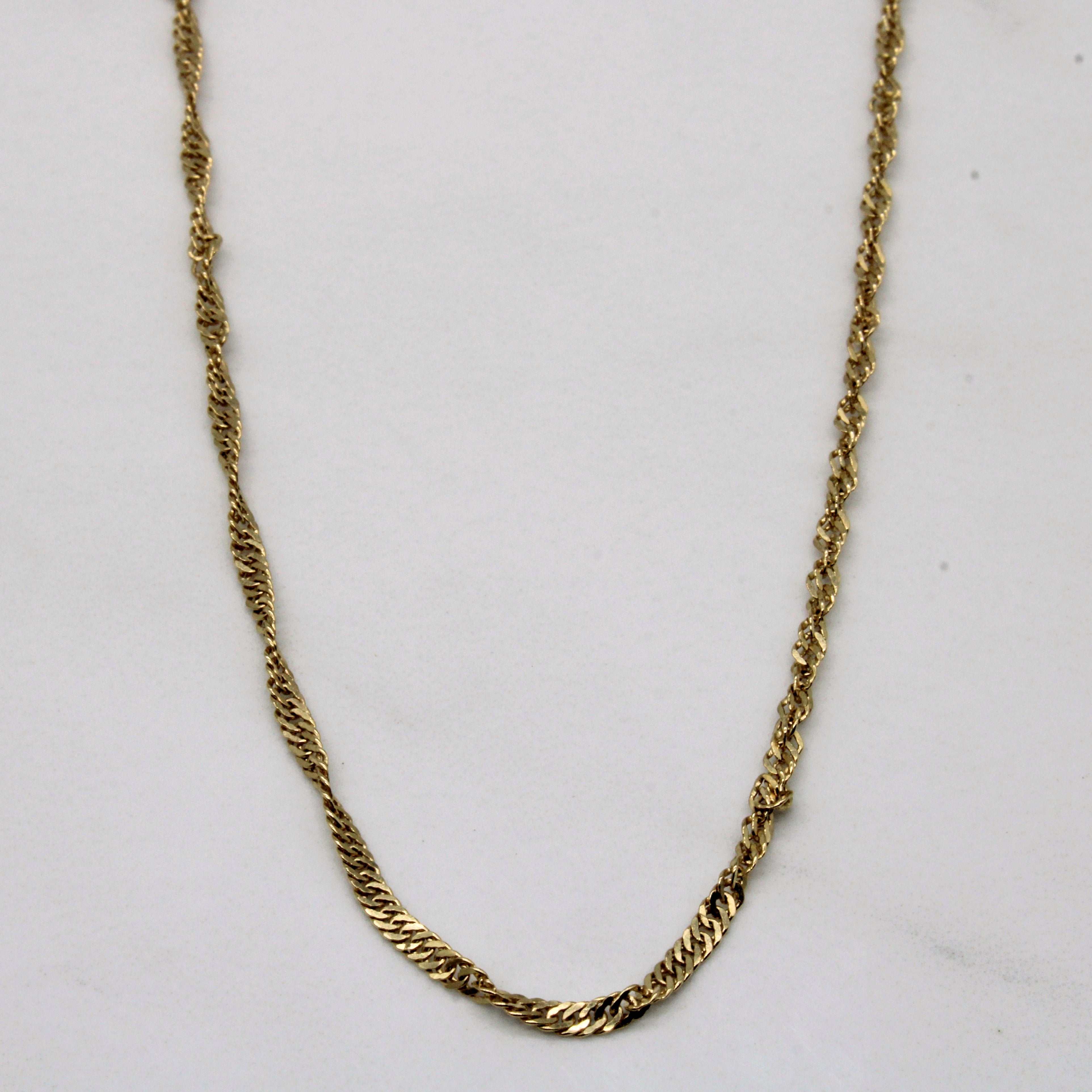 10k Yellow Gold Rope Chain | 24" |