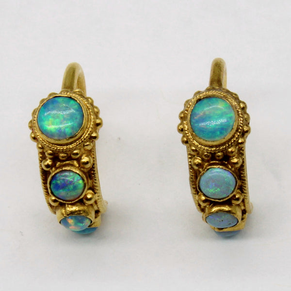 Opal Hook 22k Earrings | 0.66ctw |