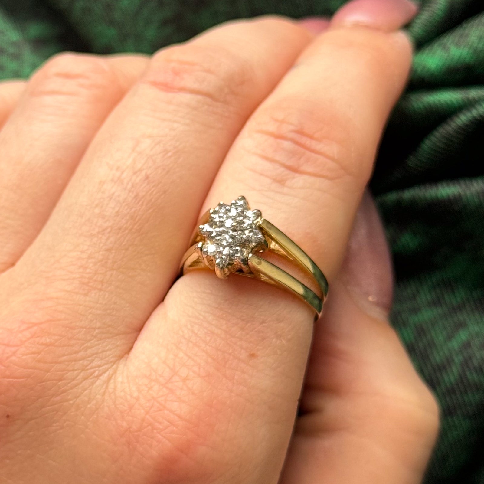 Blue Sapphire & Diamond Reversible Ring | 0.95ctw, 0.38ctw | SZ 7 |
