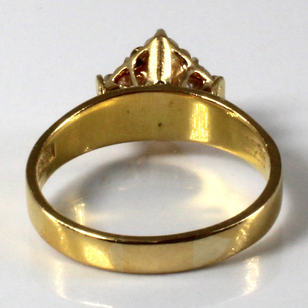 Vintage Old Mine Cut Diamond Ring | 0.42ctw | SZ 5.75 |