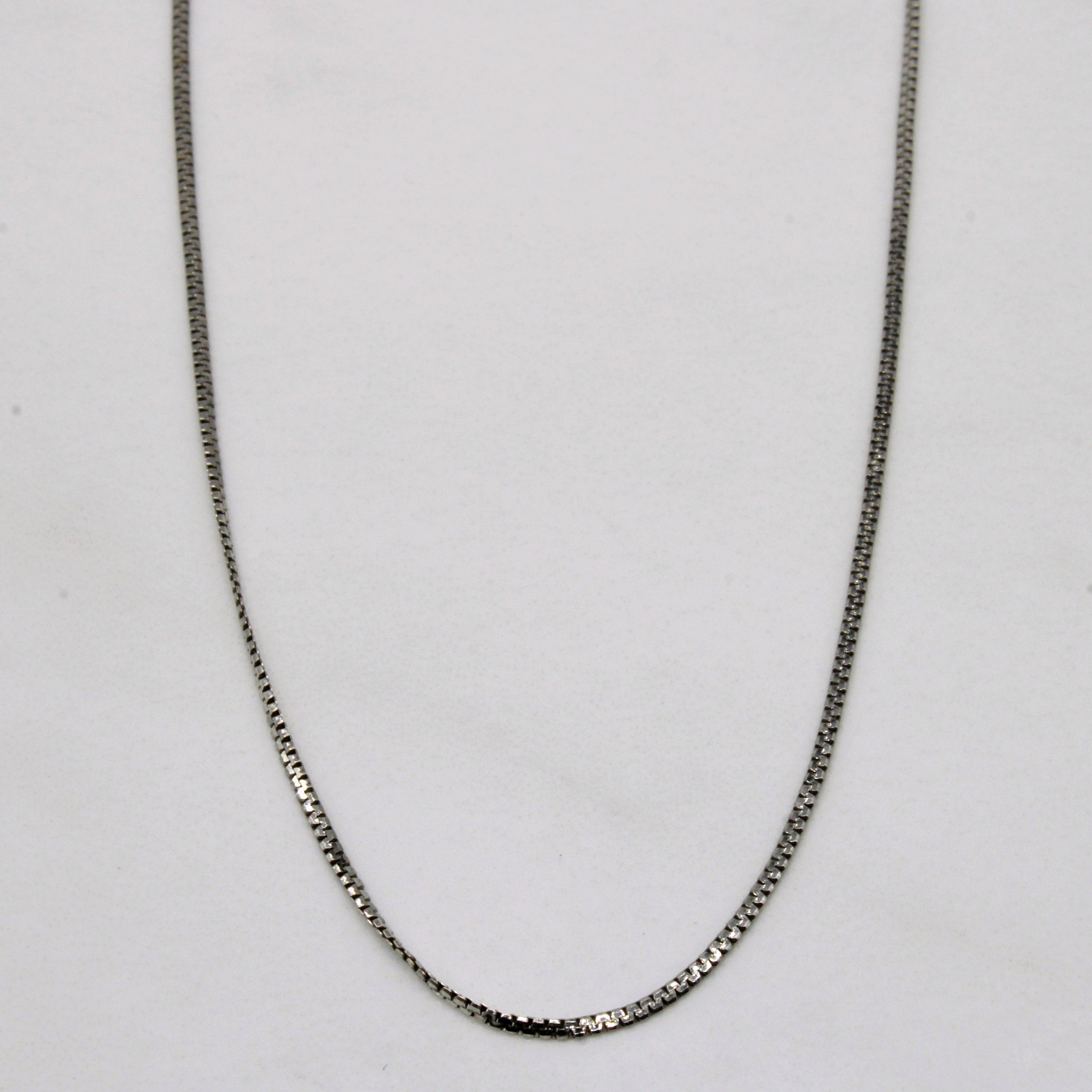 14k White Gold Chain | 16" |