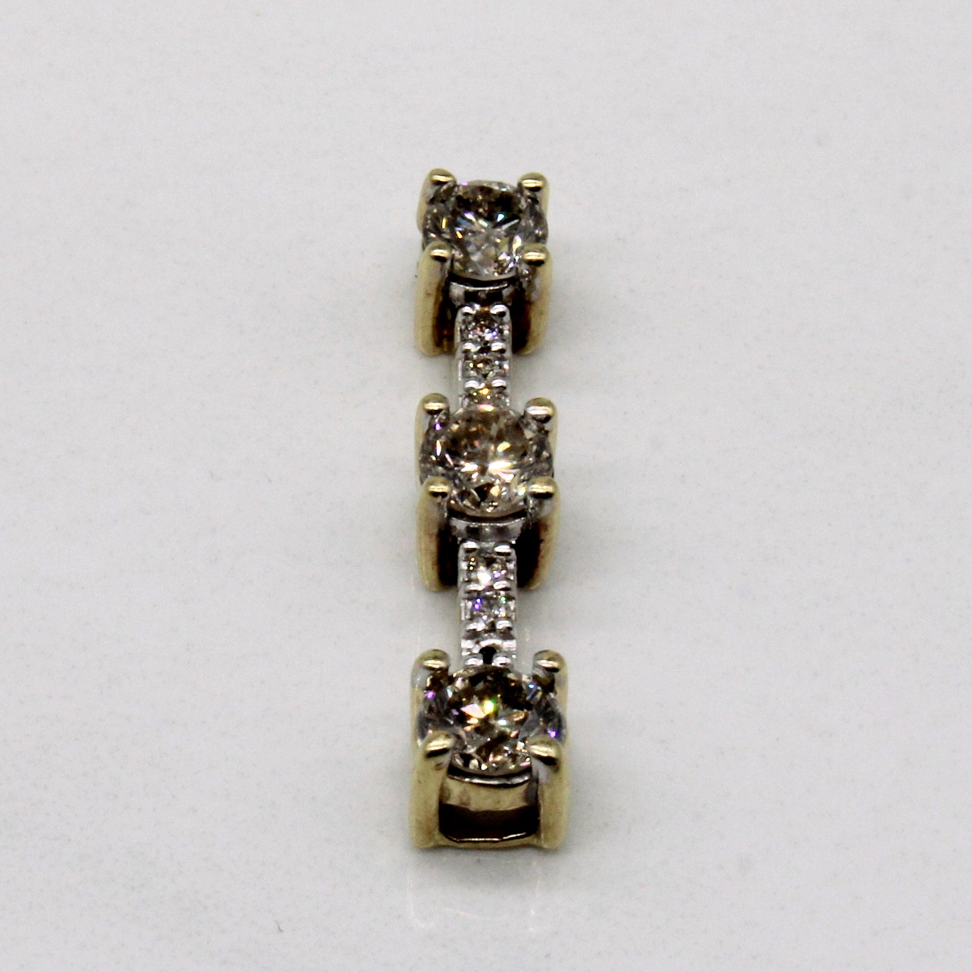 Vertical Diamond Pendant | 1.00ctw |