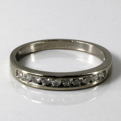 Channel Set Diamond Wedding Band | 0.25ctw | SZ 6.25 |