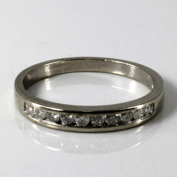 Channel Set Diamond Wedding Band | 0.25ctw | SZ 6.25 |