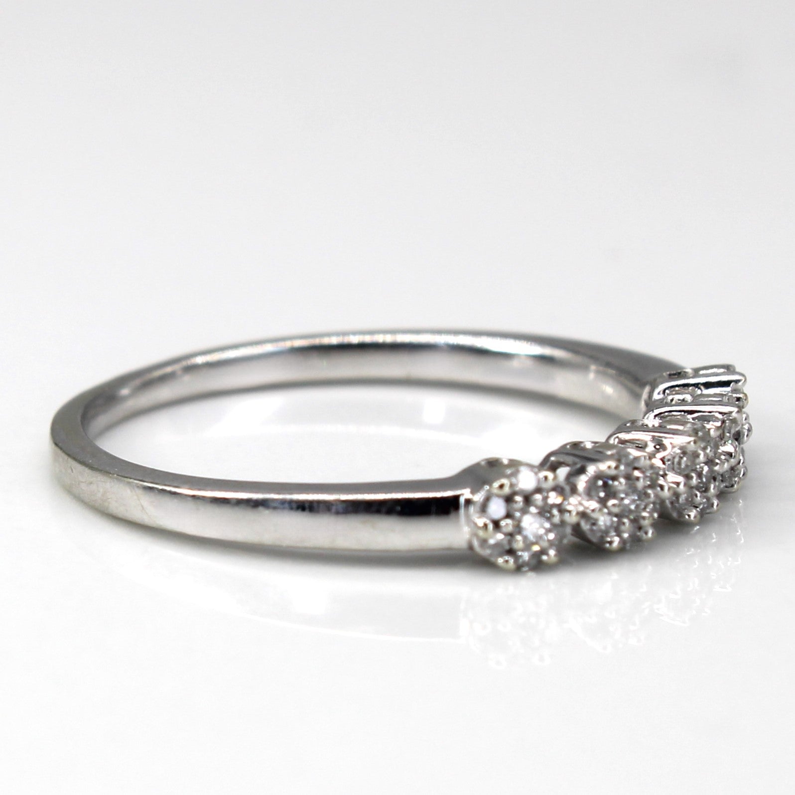 Cluster Diamond White Gold Ring | 0.15ctw | SZ 6.75 |