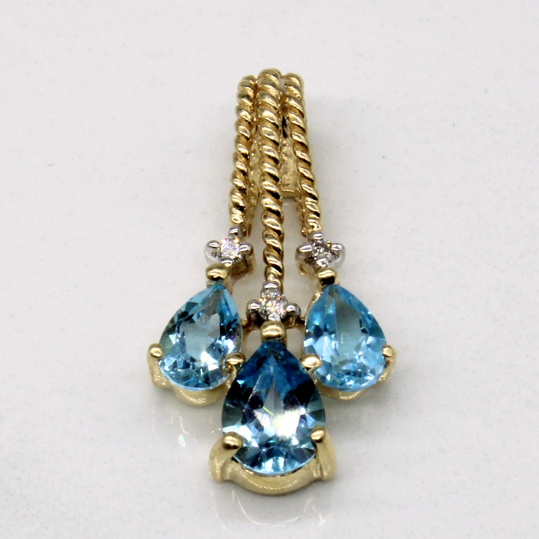 Topaz & Diamond Pendant | 1.60ctw, 0.03ctw |