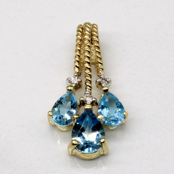 Topaz & Diamond Pendant | 1.60ctw, 0.03ctw |