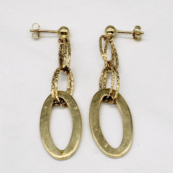 14k Yellow Gold Drop Earrings