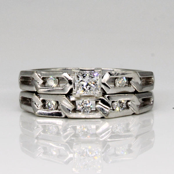 Diamond Wedding Ring Set | 0.35ctw | SZ 6.25 |