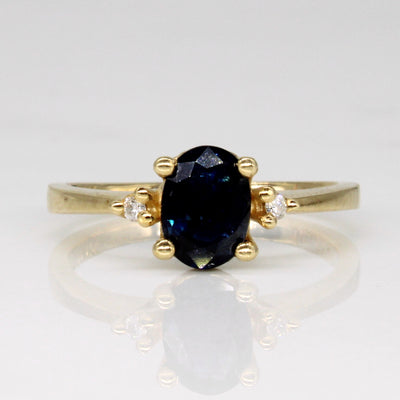 Sapphire & Diamond Ring | 0.80ct, 0.02ctw | SZ 5.75 |