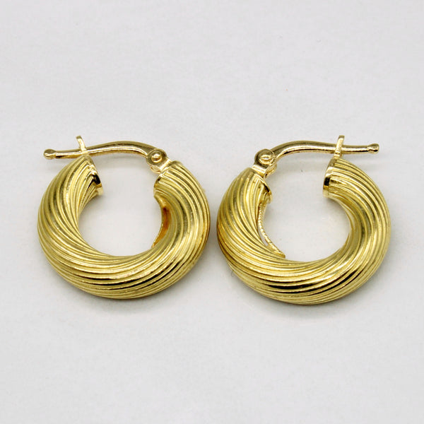 20k Yellow Gold Hoop Earrings