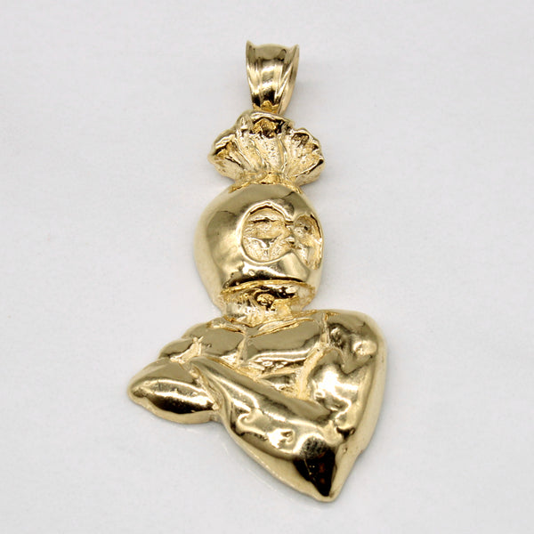 14k Yellow Gold Soldier Pendant