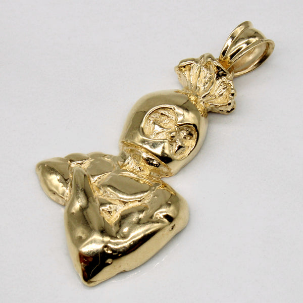 14k Yellow Gold Soldier Pendant