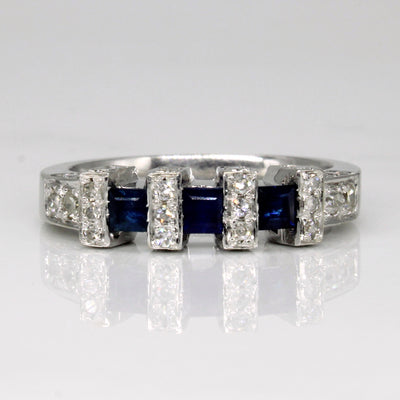 Diamond & Sapphire Ring | 0.55ctw, 0.50ctw | SZ 8.75 |