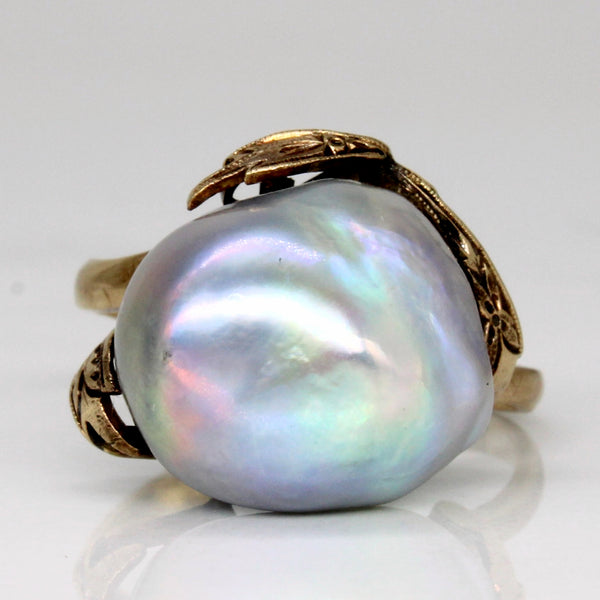 Baroque Pearl Cocktail Ring | SZ 6.5 |