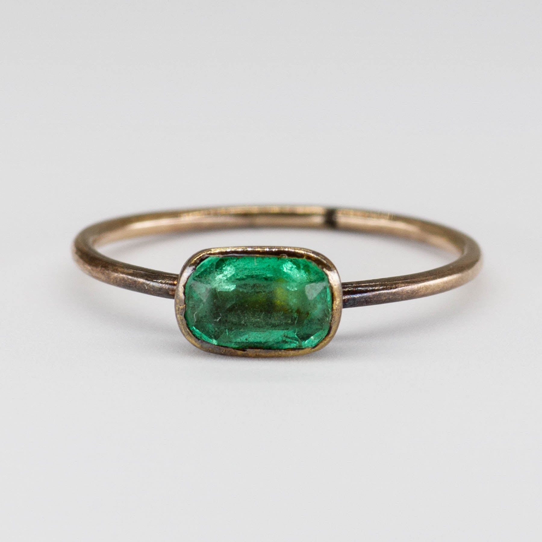Antique Georgian Emerald Ring | SZ 5 | 0.50 ct