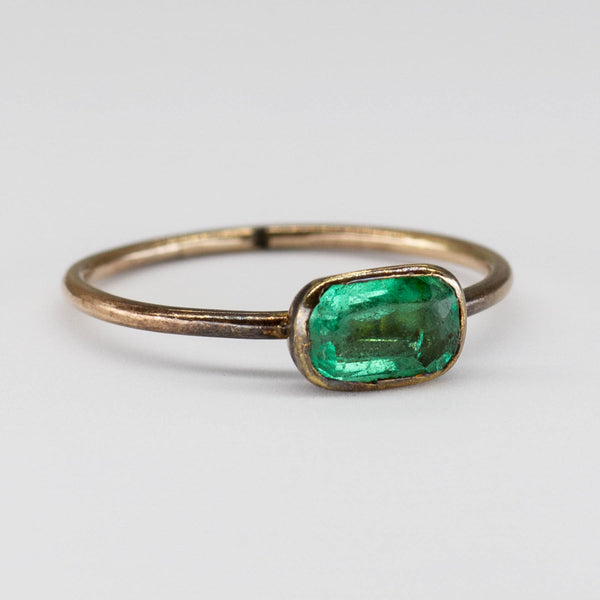 Antique Georgian Emerald Ring | SZ 5 | 0.50 ct