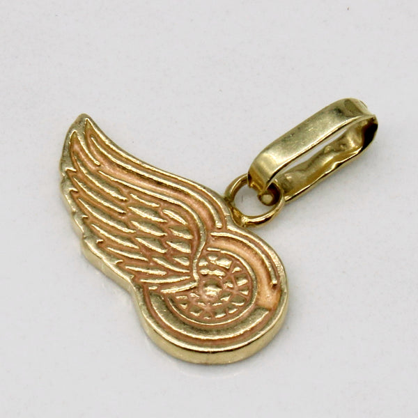 14k Yellow Gold Detroit Red Wings Charm