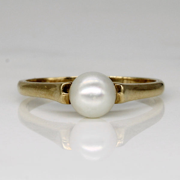 Single Stone Pearl Ring | SZ 8.25 |