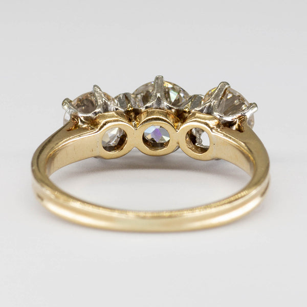 Vintage Three Stone Diamond Ring | 2.09ctw | SZ 6.25 |