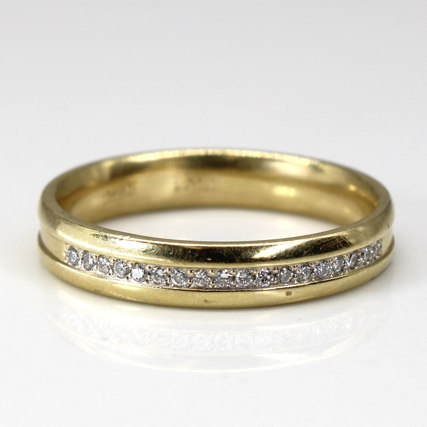 14k Yellow Gold Band | 0.09ctw | SZ 9 |