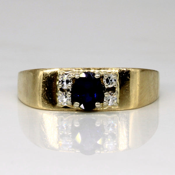 Sapphire & Diamond Five Stone Ring | 0.35ct, 0.11ctw | SZ 9.75 |