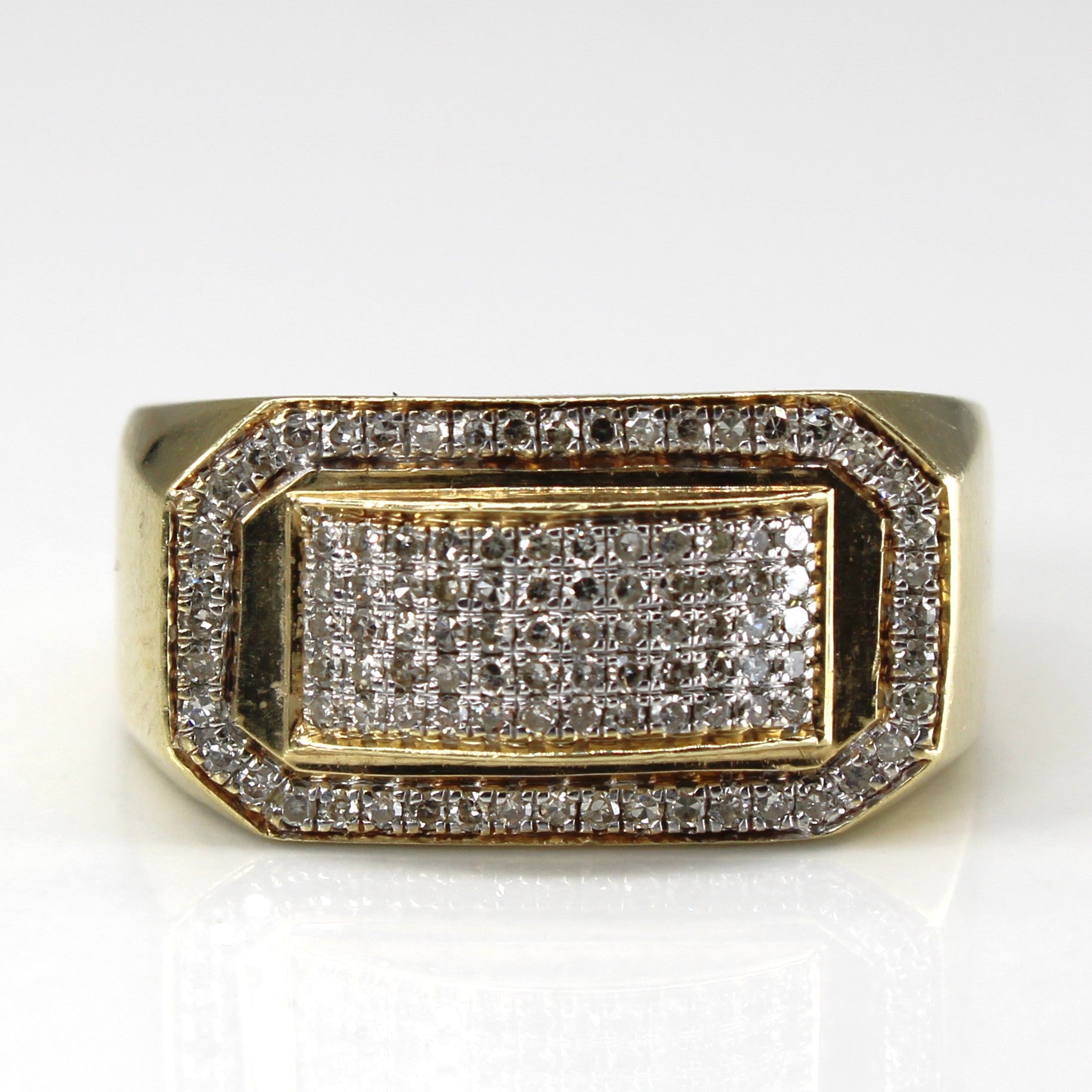 Cluster Diamond Yellow Gold Ring | 0.25ctw | SZ 6.25 |