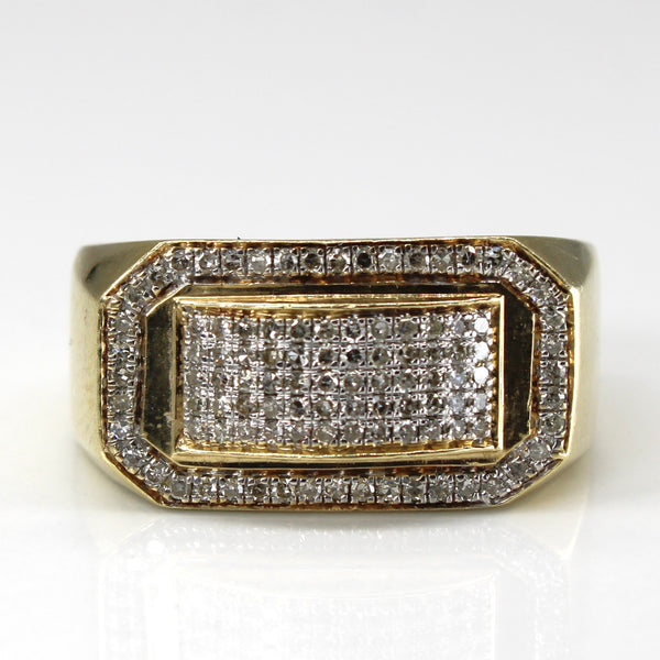 Cluster Diamond Yellow Gold Ring | 0.25ctw | SZ 6.25 |