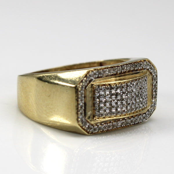 Cluster Diamond Yellow Gold Ring | 0.25ctw | SZ 6.25 |