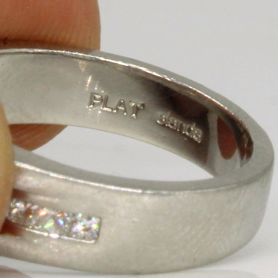 Tension Set Diamond Engagement Ring | 0.81ctw | SZ 5.75 |