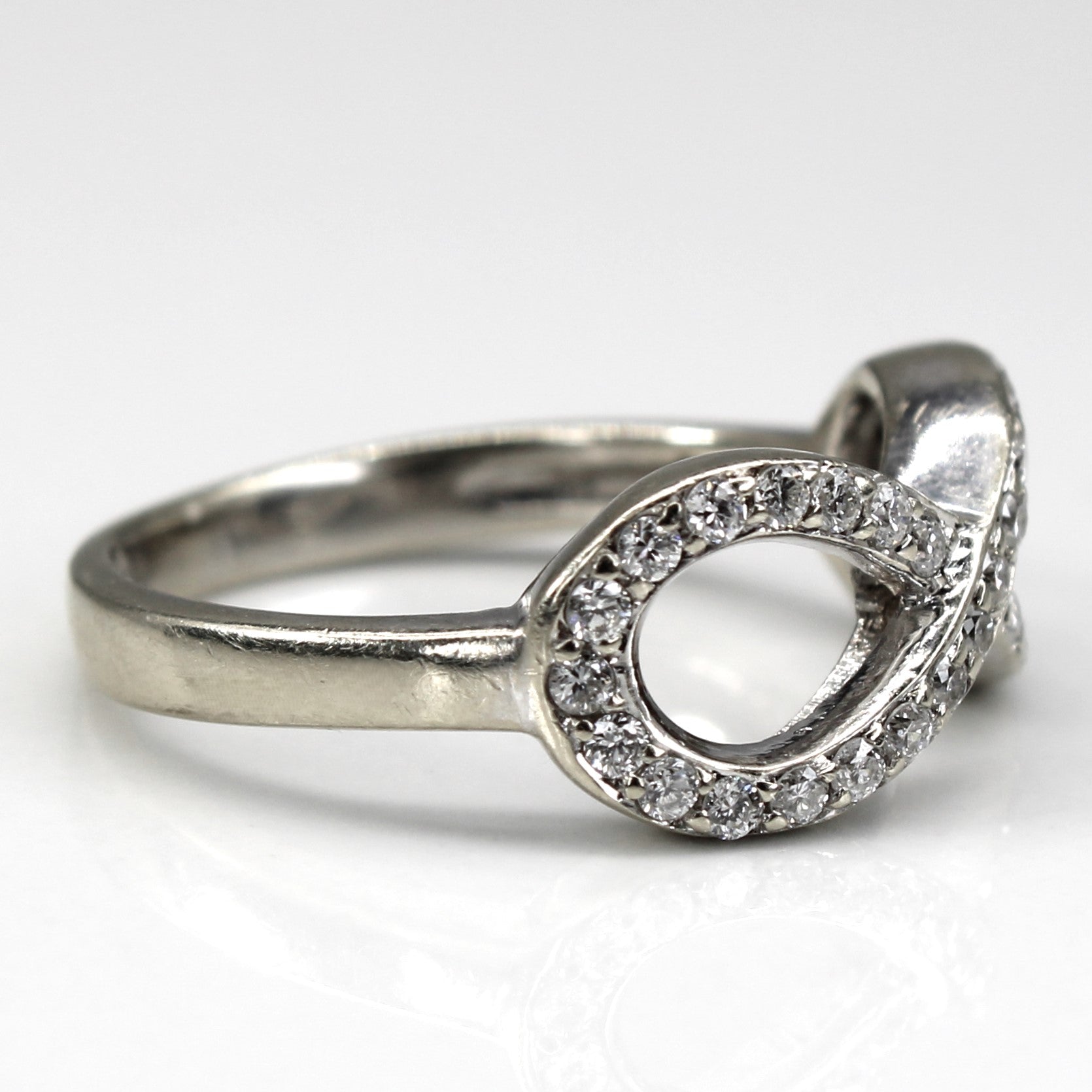 Infinity Diamond Gold Ring | 0.31ctw | SZ 5.75 |