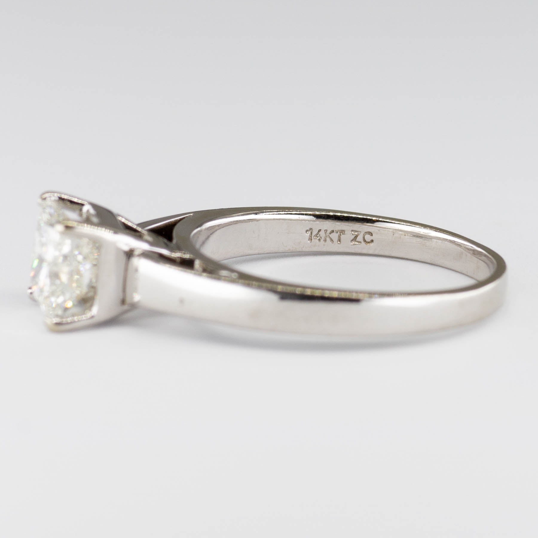 Solitaire Princess Diamond Engagement Ring | 1.07ct | SZ 7 |