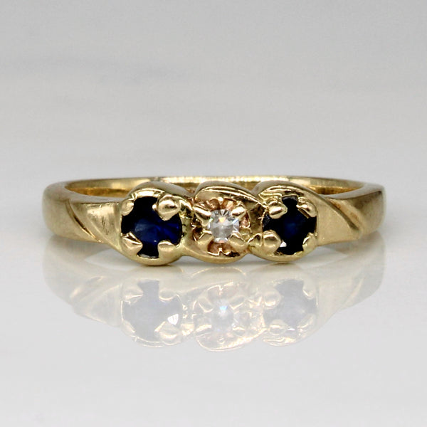 Sapphire & Diamond Ring | 0.20ctw, 0.02ct | SZ 3.5 |