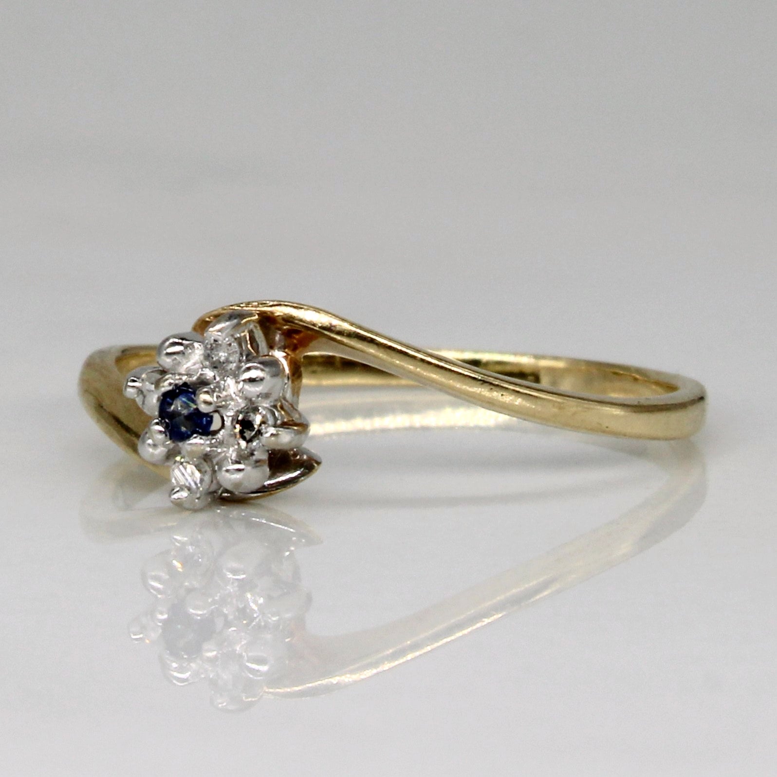Diamond & Sapphire Ring | 0.02ctw, 0.01ct | SZ 4.75 |