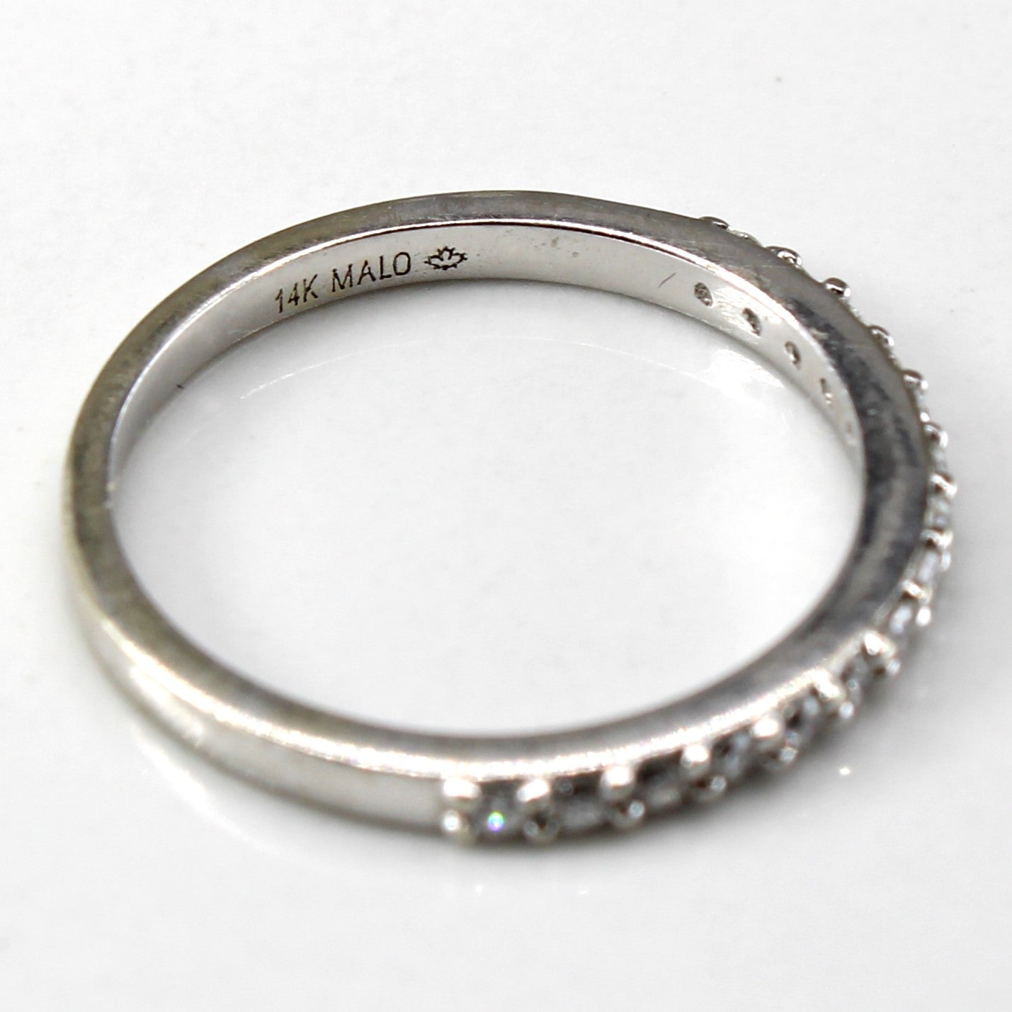 Pave Diamond White Gold Ring | 0.15ctw | SZ 4.75 |