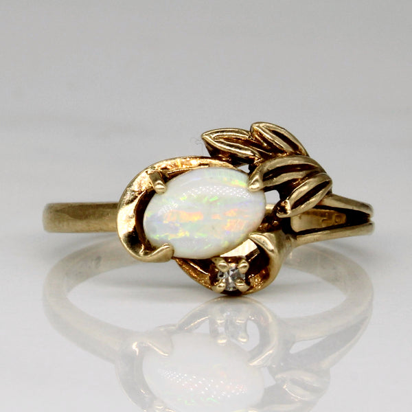 Opal & Diamond Cocktail Ring | 0.40ct, 0.01ct | SZ 6.25 |