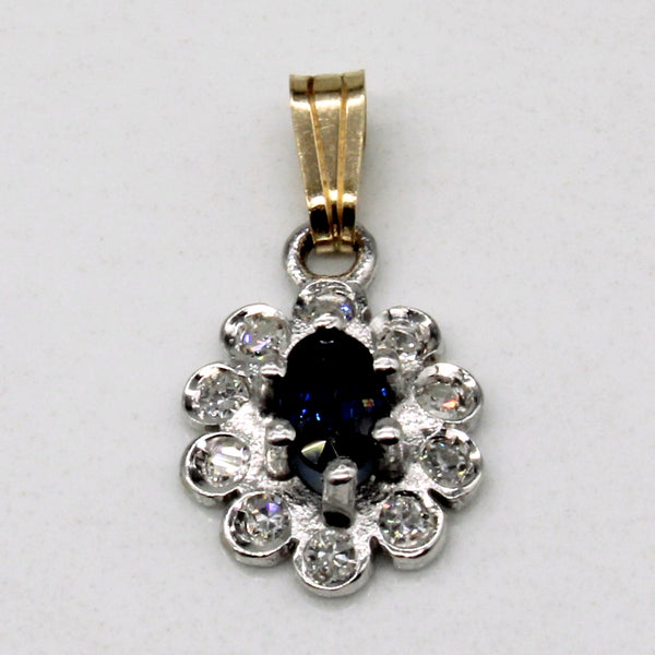 Sapphire & Diamond Pendant | 0.25ct, 0.10ctw |