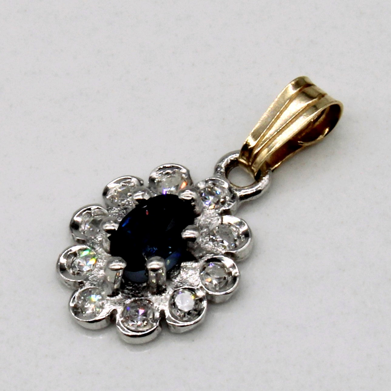 Sapphire & Diamond Pendant | 0.25ct, 0.10ctw |