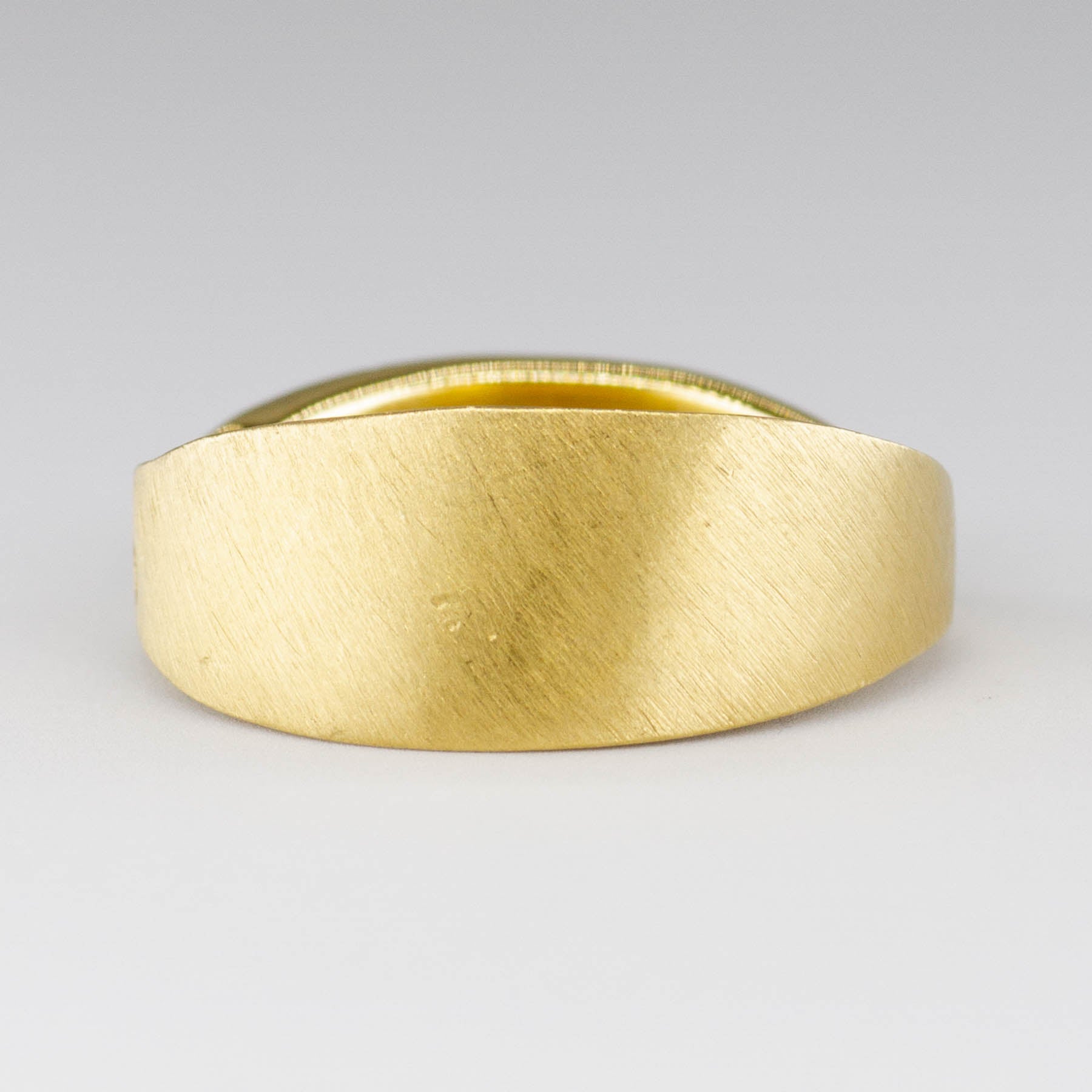 Vintage H. Stern Hinged Gold Ring with Diamond Accent | SZ 6.5 | 0.01 ct