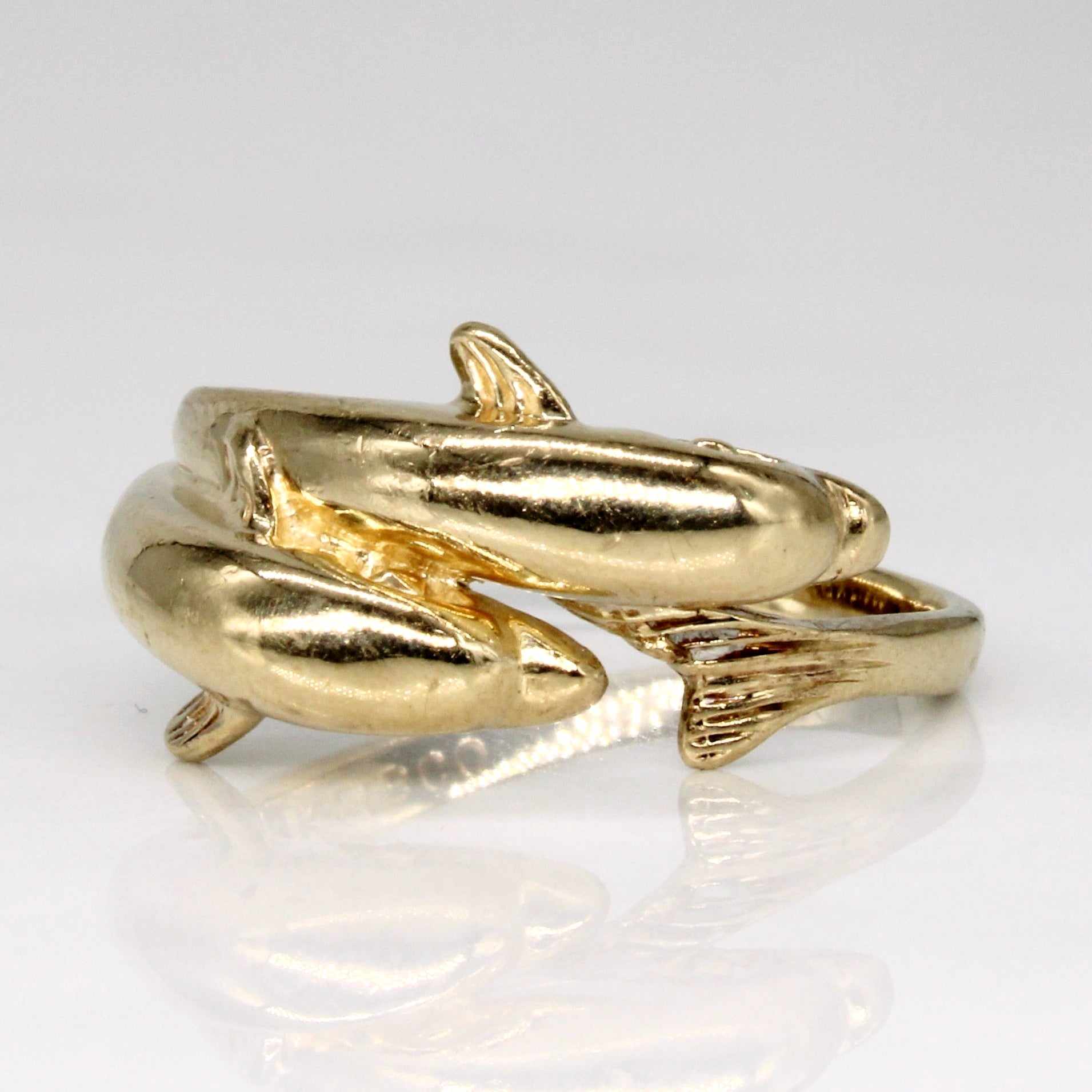 10k Yellow Gold Dolphin Ring | SZ 5 |