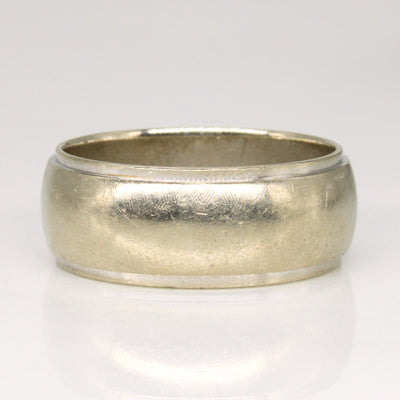 14k White Gold Wide Band | SZ 11 |