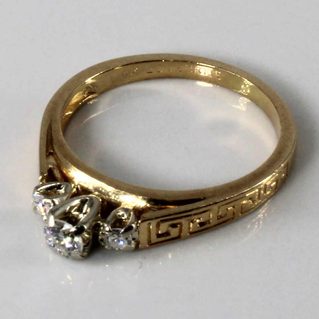 Three Stone Diamond Ring | 0.18ctw | SZ 4.75 |