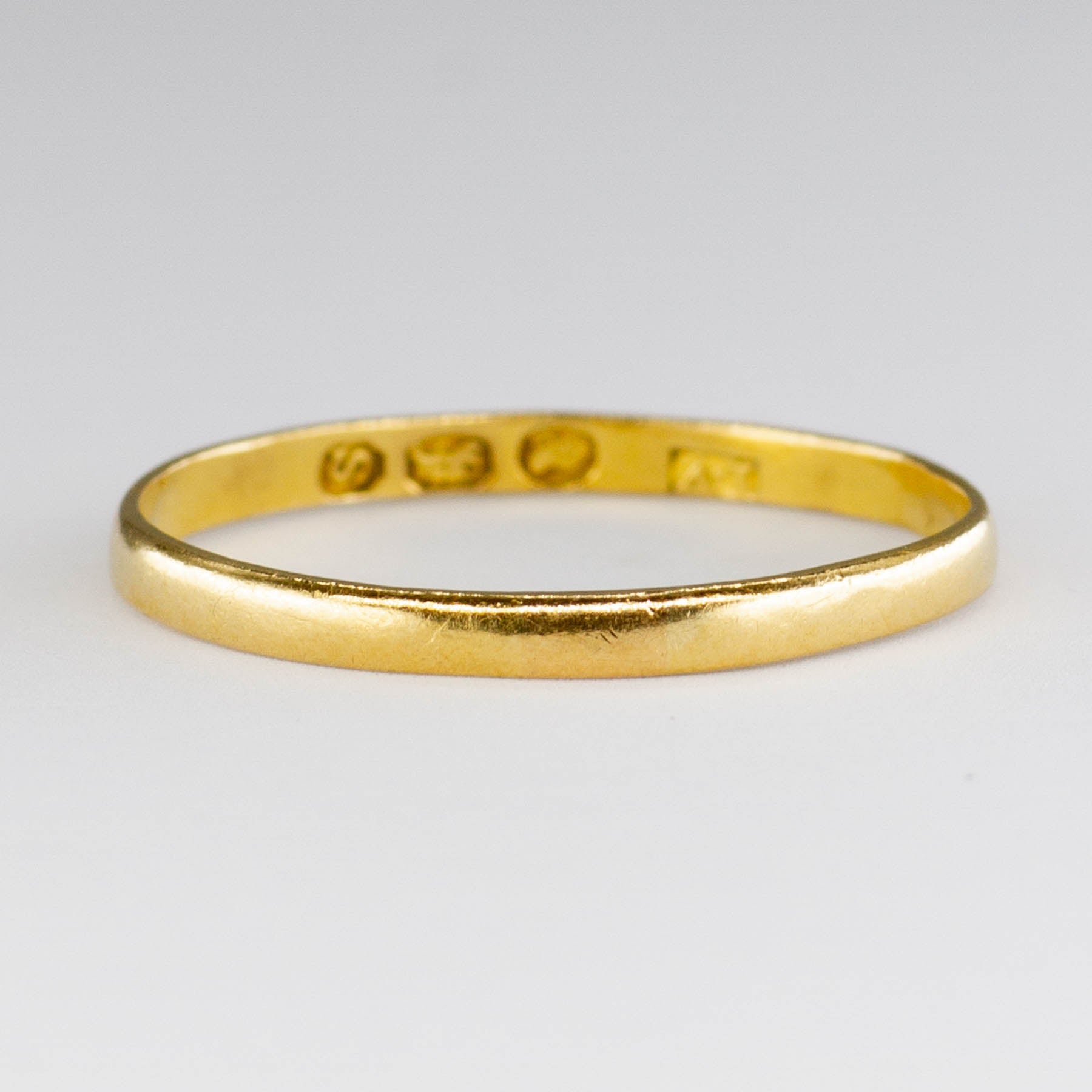 1790 Hallmarked Georgian 22k Gold Band | 7.75