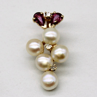 Multi Gem Pendant | 0.38ctw |